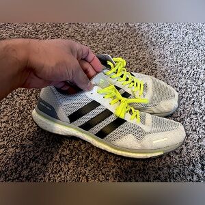 Adidas Adizero Adios White Solar Yellow